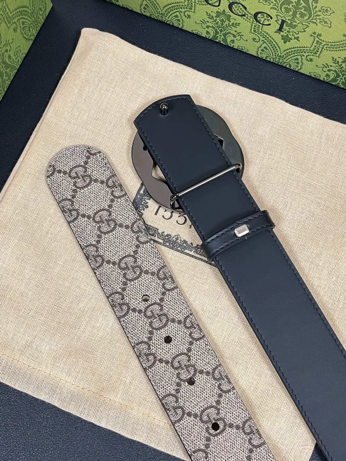 Gucci Style Beige Leather Men's Belts Lookbook Reference image 6