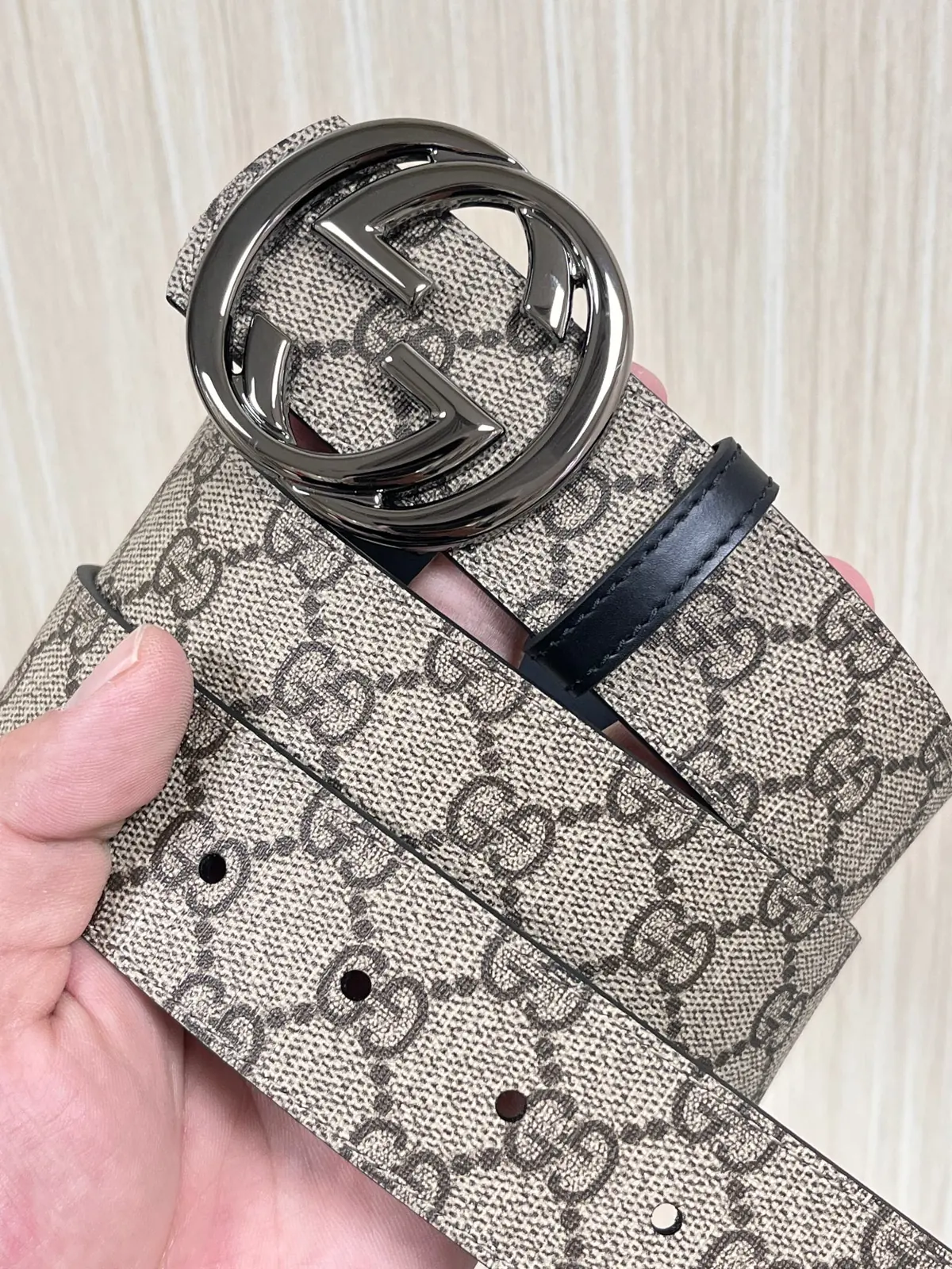 Gucci Style Beige Leather Men's Belts Lookbook Reference image 2