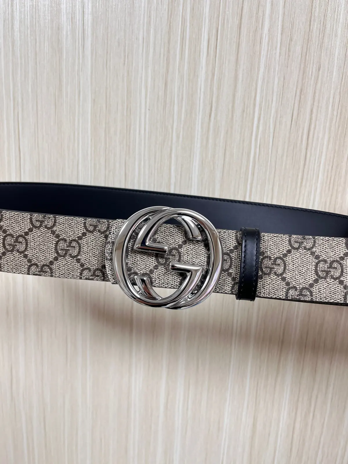 Gucci Style Beige Leather Men's Belts Lookbook Reference image 4