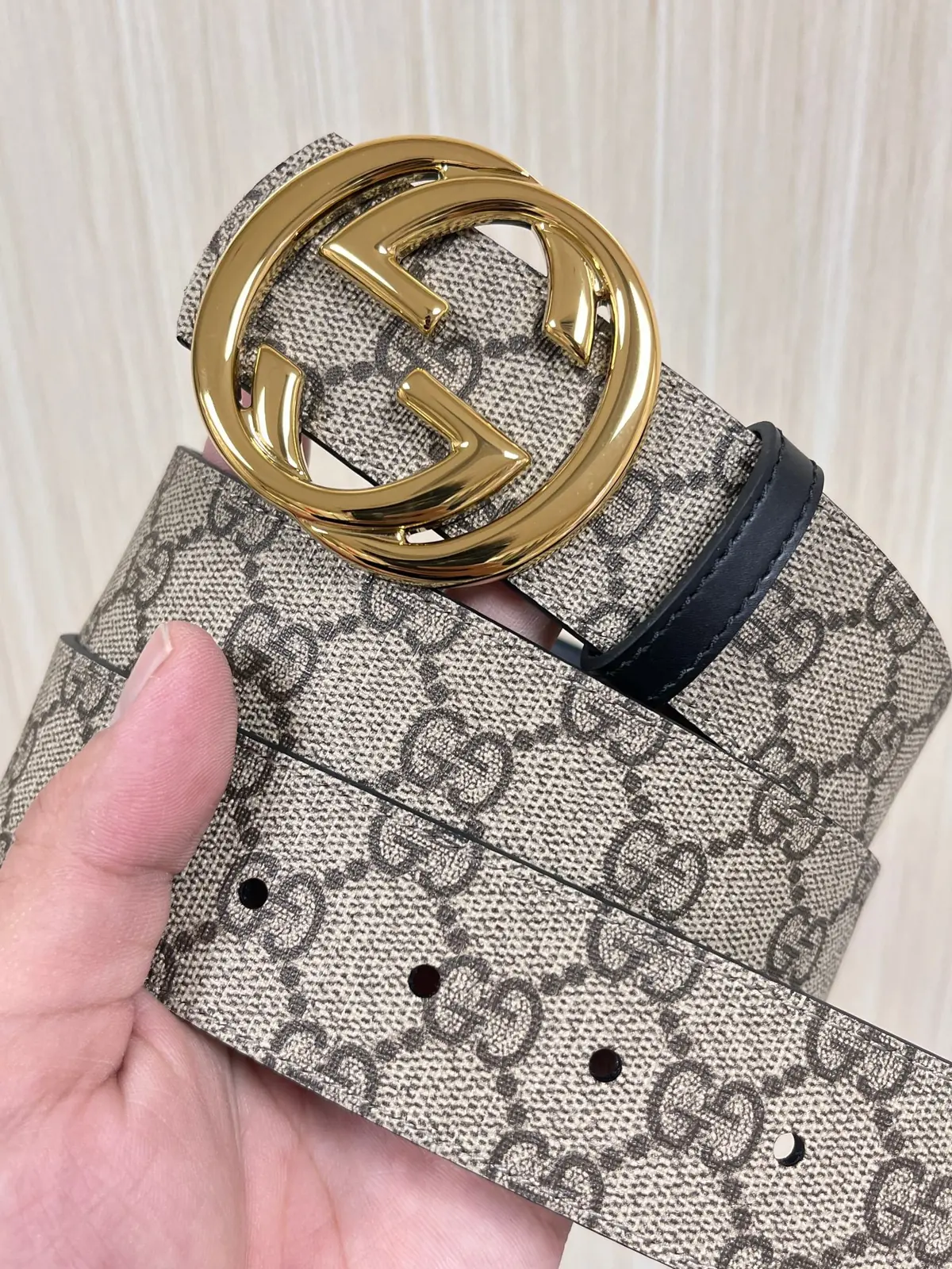 Gucci Style Beige Leather Men's Belts Lookbook Reference image 2