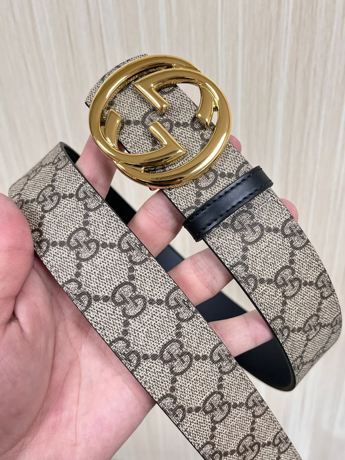 Gucci Style Beige Leather Men's Belts Lookbook Reference image 3