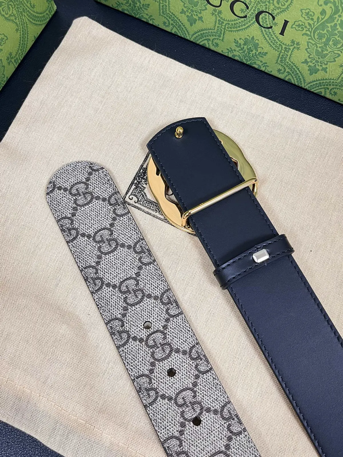 Gucci Style Beige Leather Men's Belts Lookbook Reference image 6