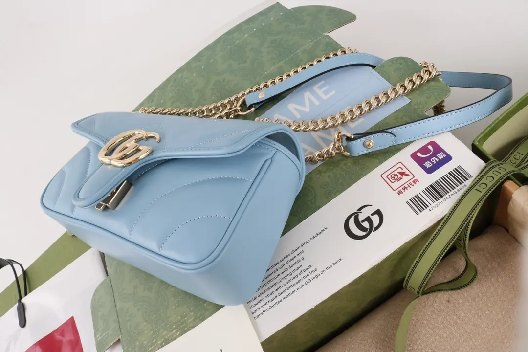 Gucci Style Blue Bag Lookbook Reference image 6