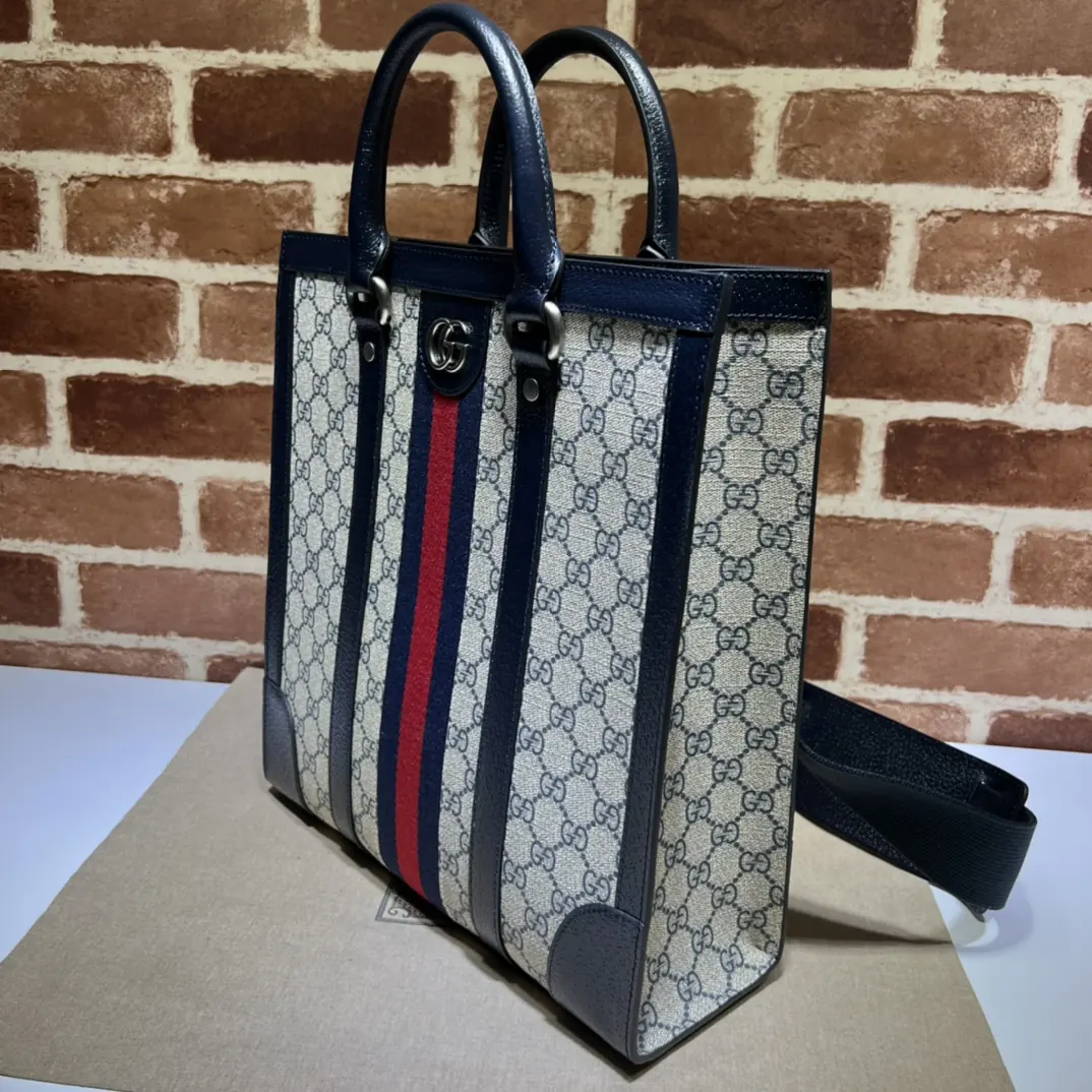 Gucci Style Blue Leather Bag Lookbook Reference image 2