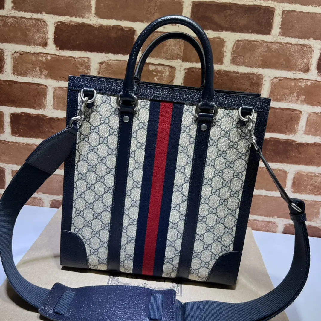 Gucci Style Blue Leather Bag Lookbook Reference image 3