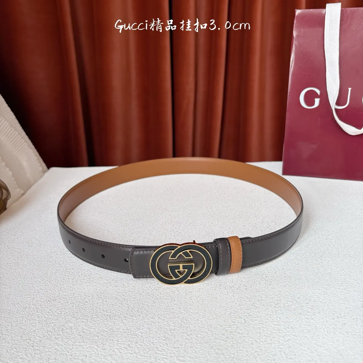 Gucci Style Brown Leather Women's Belt Lookbook Reference image 5