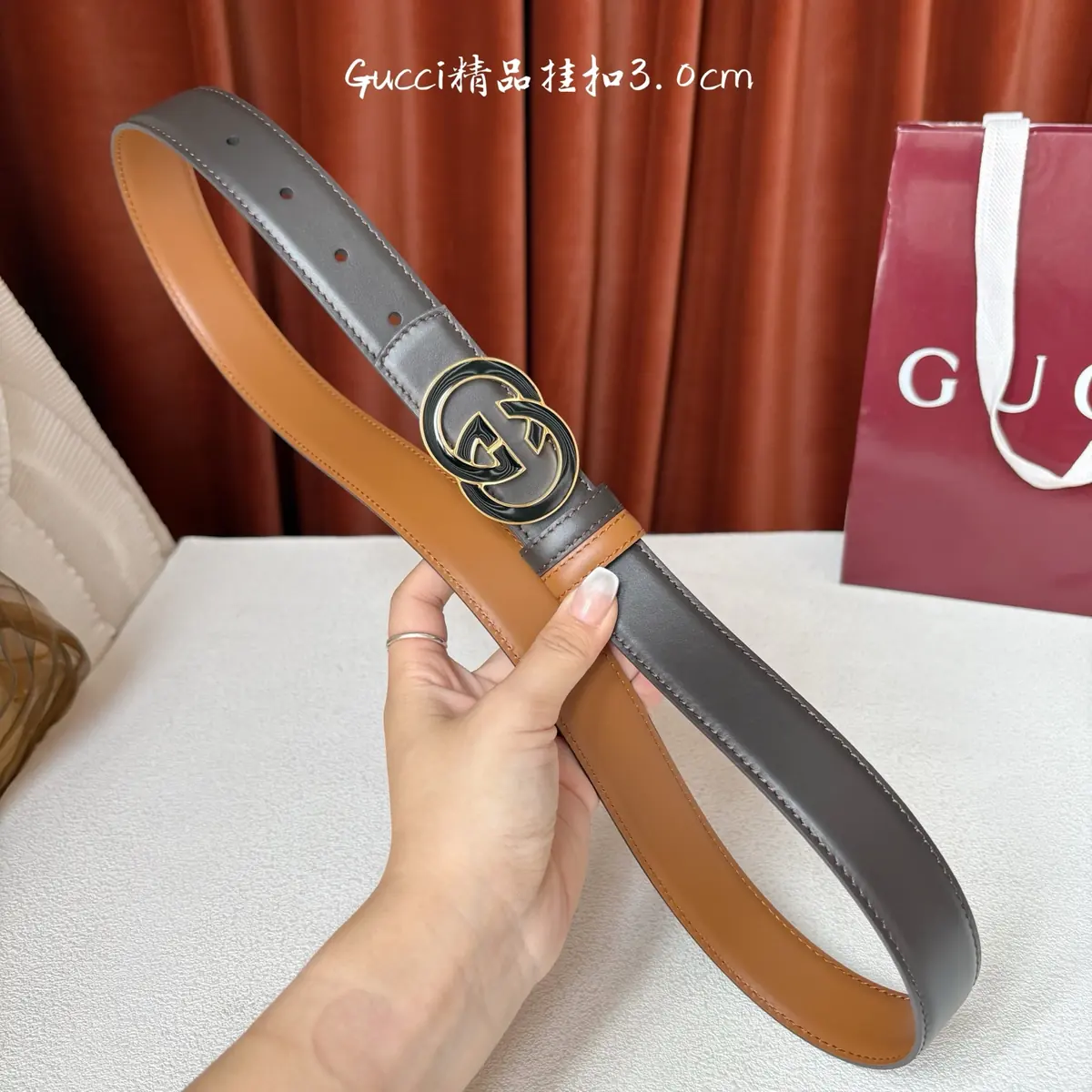 Gucci Style Brown Leather Women's Belt Lookbook Reference image 6
