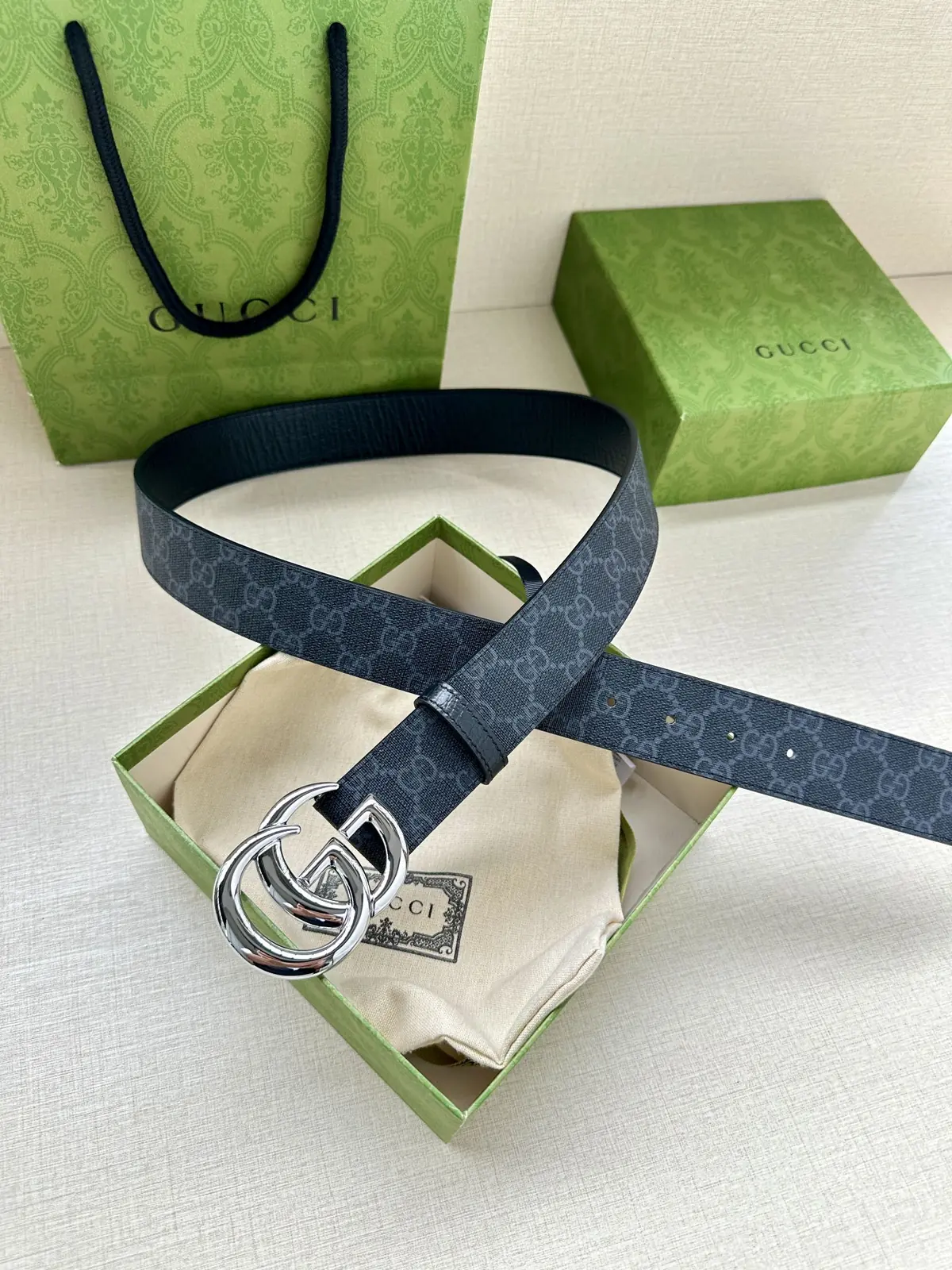 Gucci Style Canvas Men's Belts Lookbook Reference image 3