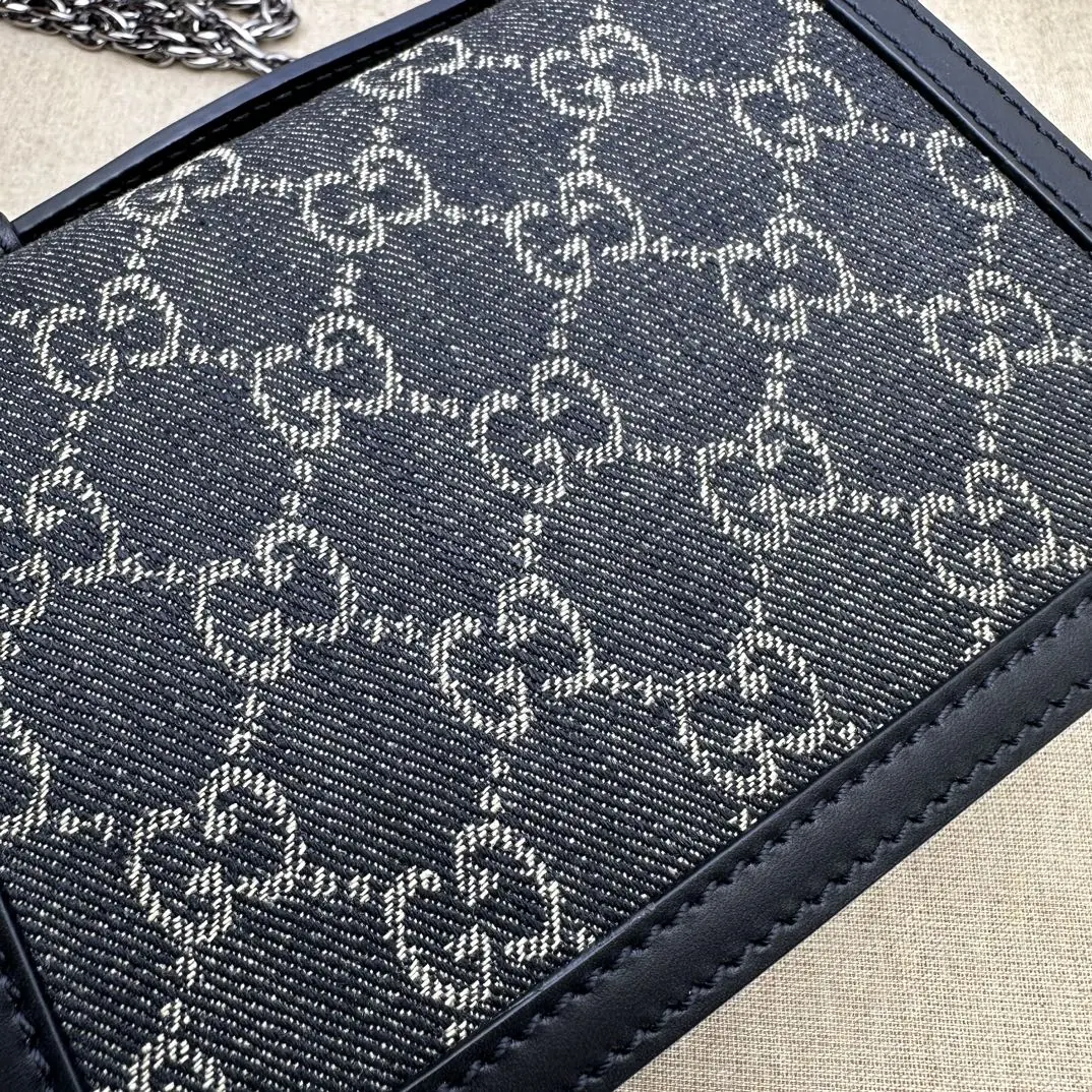 Gucci Style Denim Bag Lookbook Reference image 6