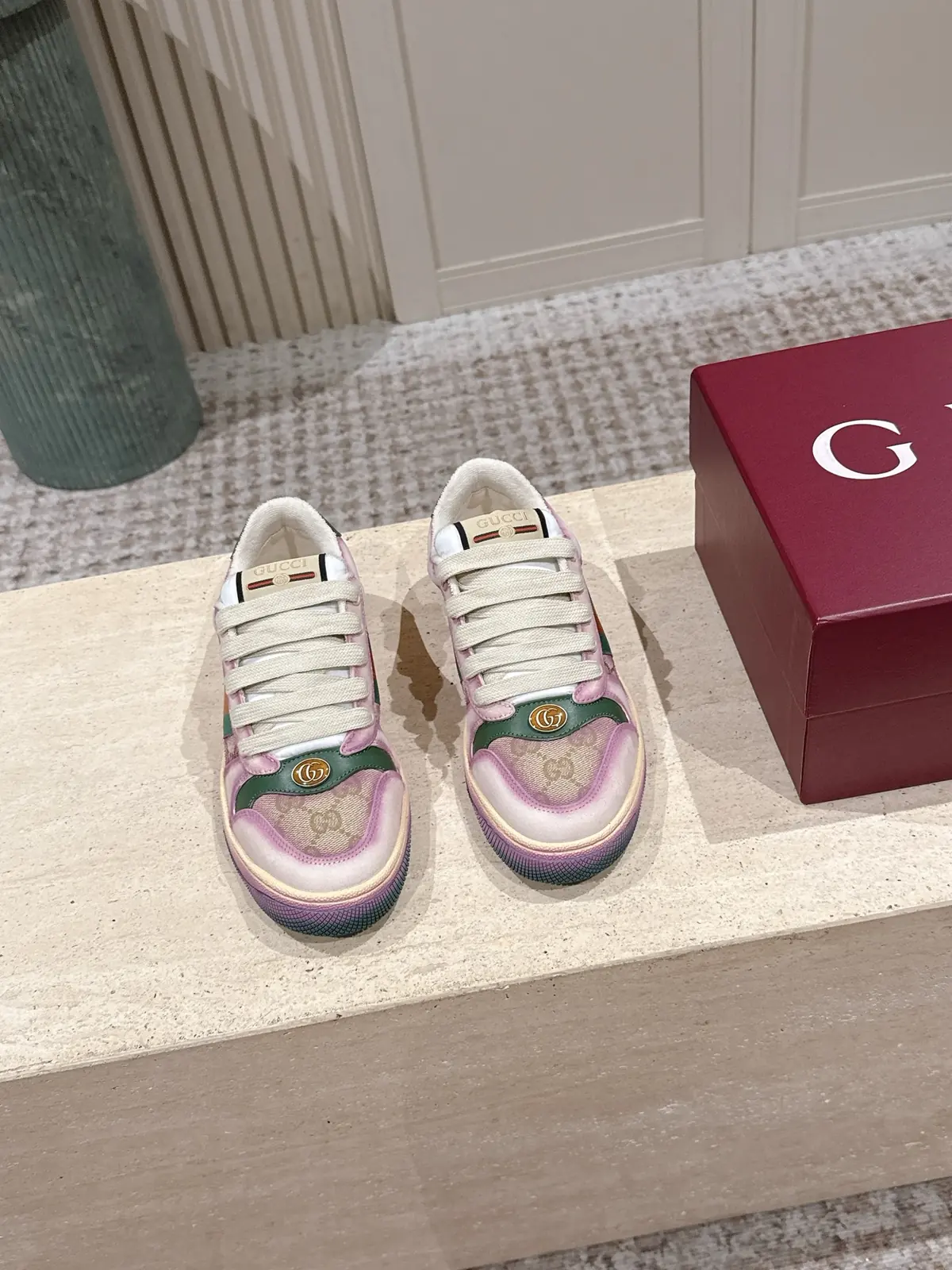 Gucci Style Green Leather Women's Shoes Lookbook Reference image 2
