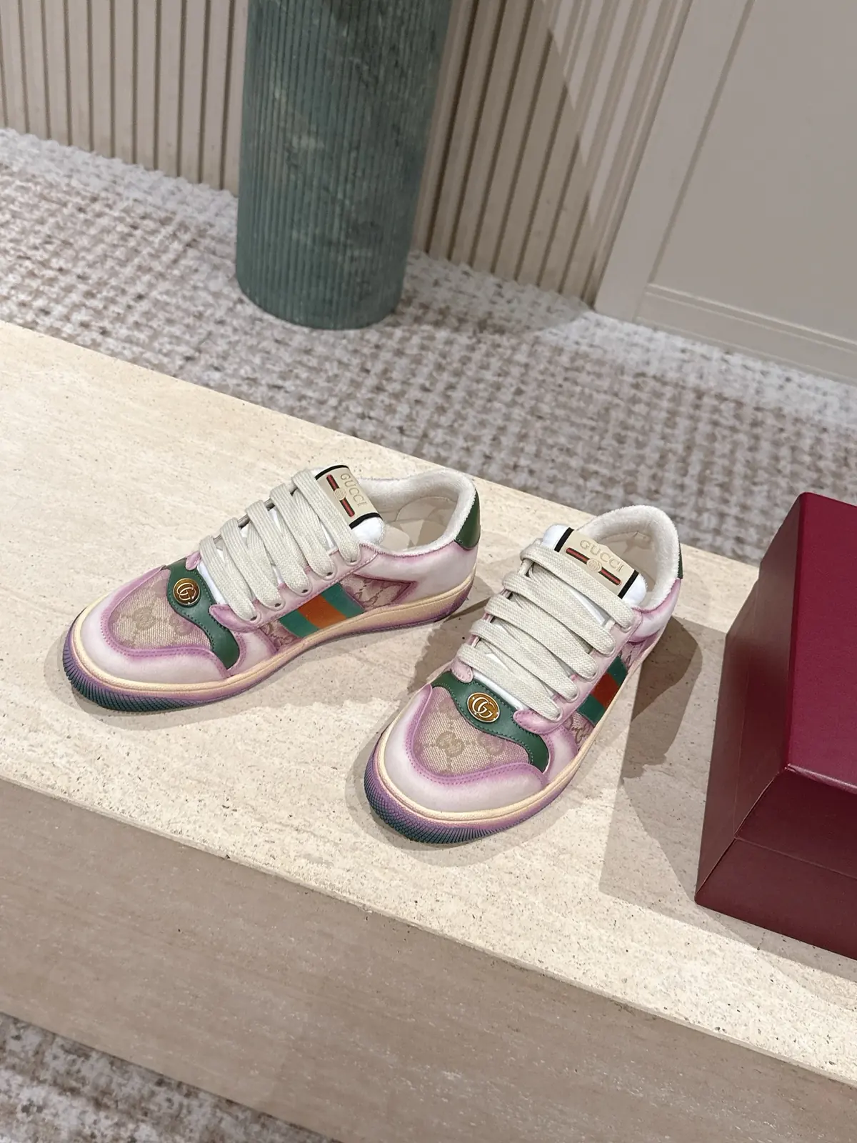 Gucci Style Green Leather Women's Shoes Lookbook Reference image 3