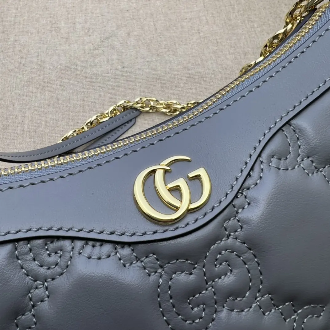 Gucci Style Grey Leather Bags Lookbook Reference image 5