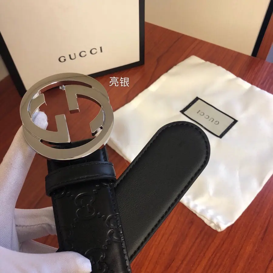 Gucci Style Leather Men's Belts Lookbook Reference image 1