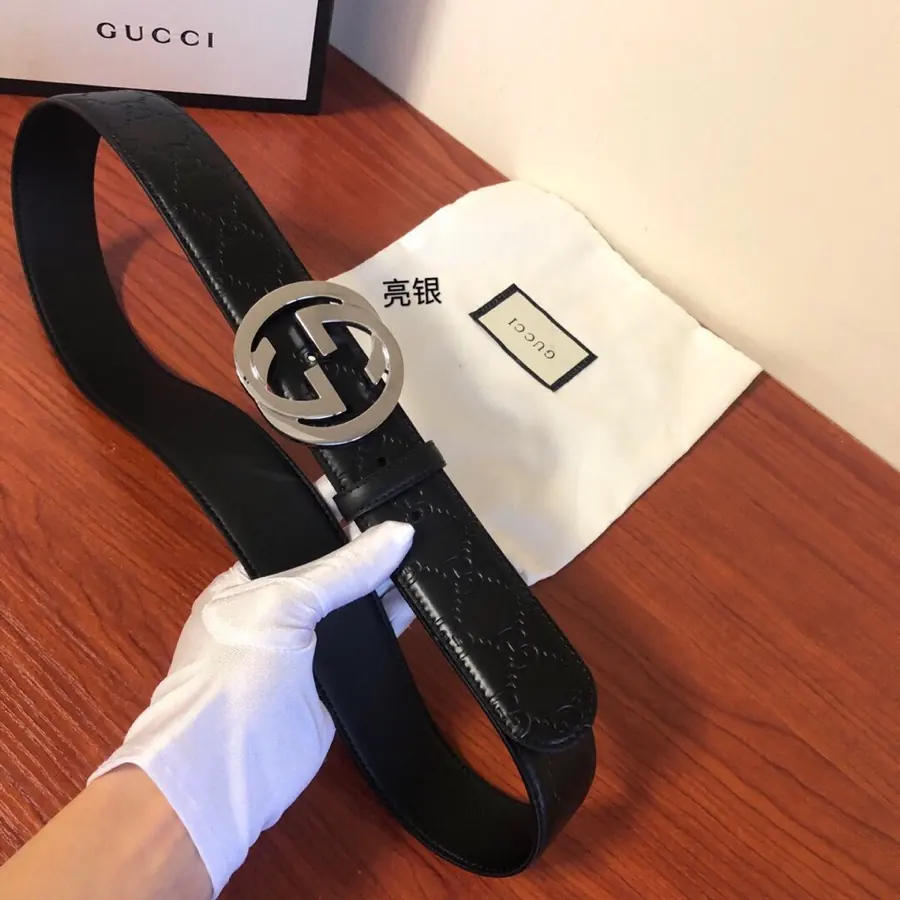 Gucci Style Leather Men's Belts Lookbook Reference image 2