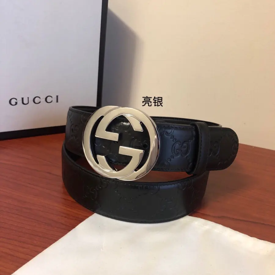 Gucci Style Leather Men's Belts Lookbook Reference image 4