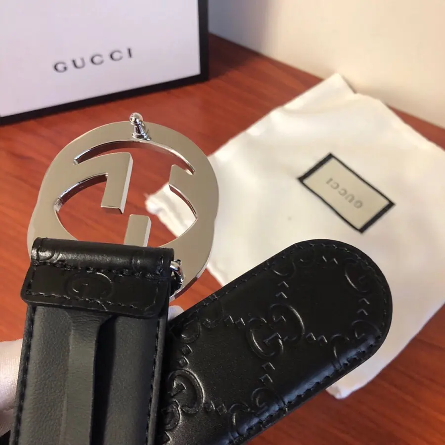 Gucci Style Leather Men's Belts Lookbook Reference image 6