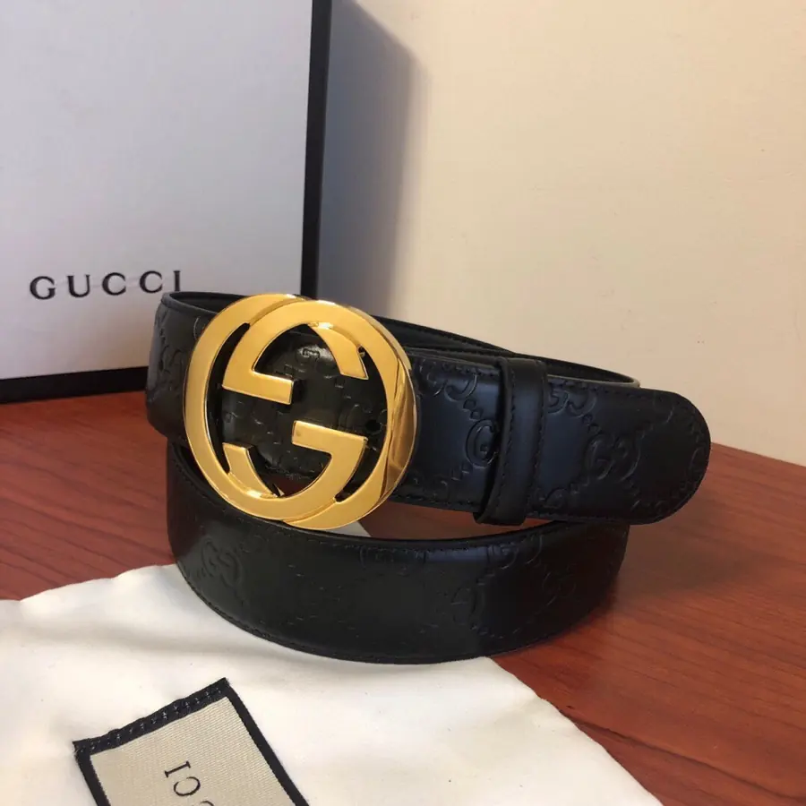 Gucci Style Leather Men's Belts Lookbook Reference image 5