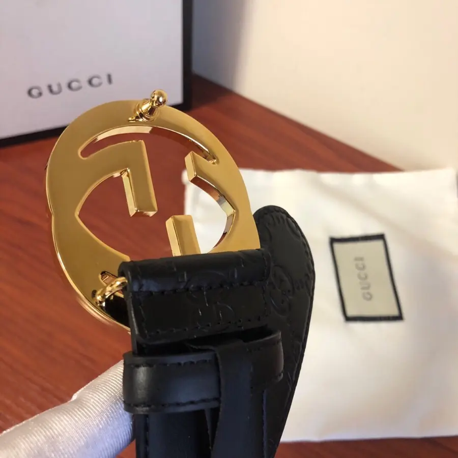 Gucci Style Leather Men's Belts Lookbook Reference image 6