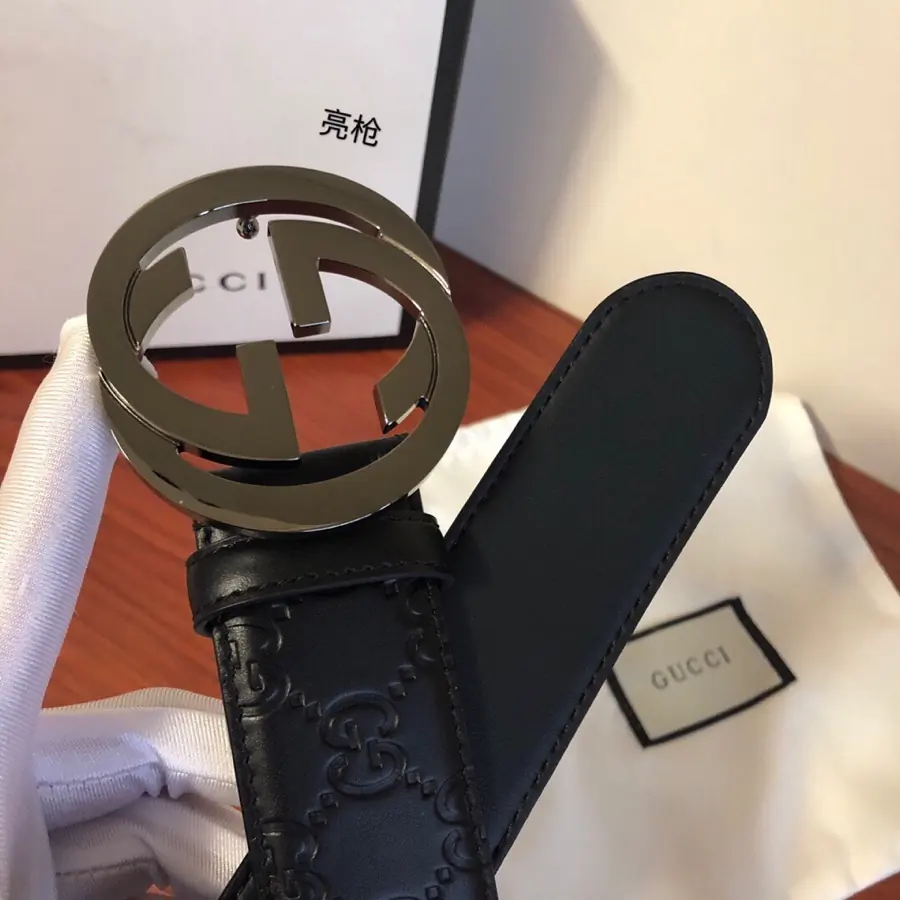 Gucci Style Leather Men's Belt Lookbook Reference image 1