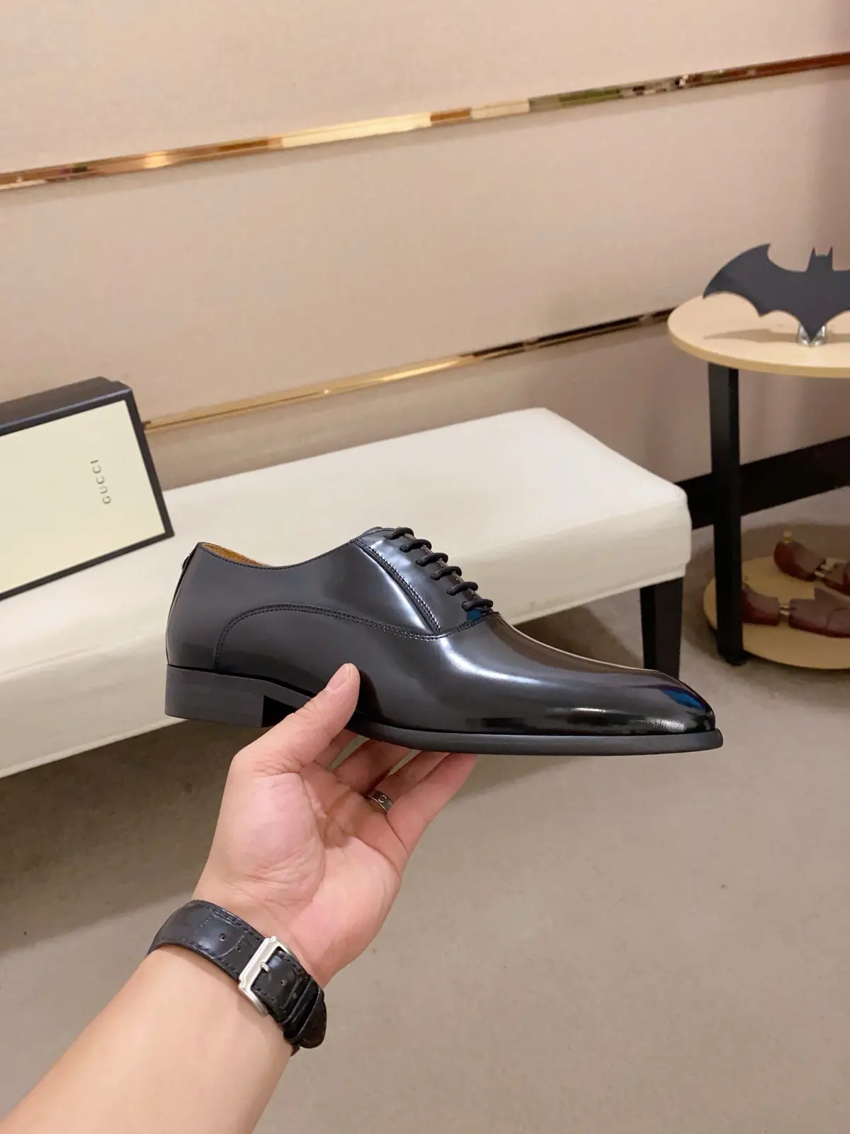 Gucci Style Leather Men's Shoes Lookbook Reference image 4