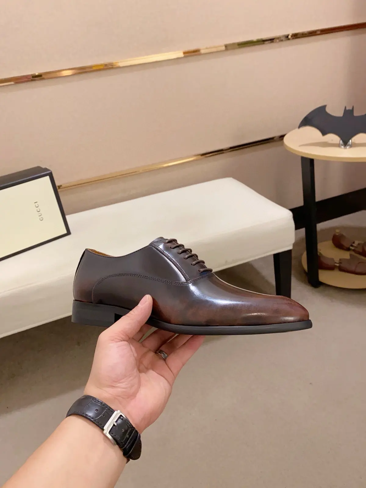 Gucci Style Leather Men's Shoes Lookbook Reference image 4