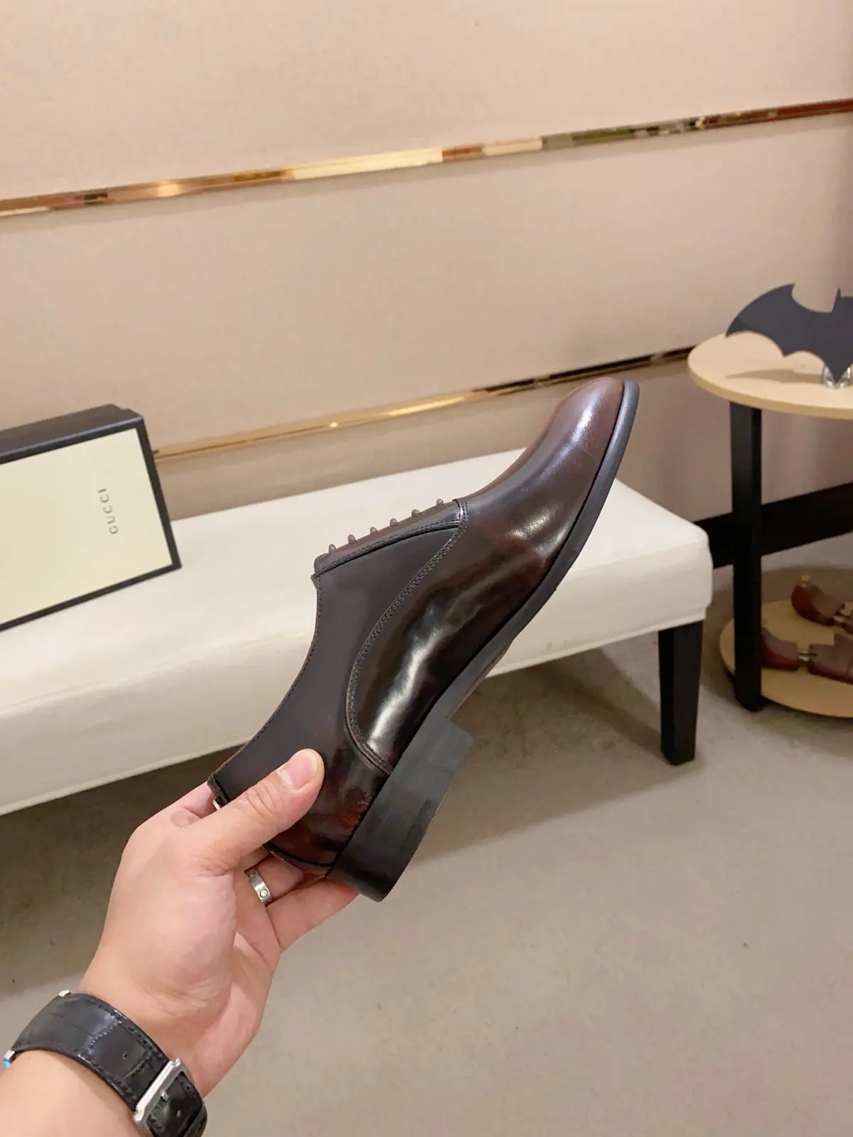 Gucci Style Leather Men's Shoes Lookbook Reference image 5