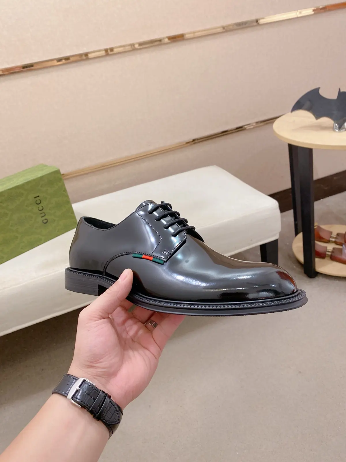 Gucci Style Leather Men's Shoes Lookbook Reference image 4