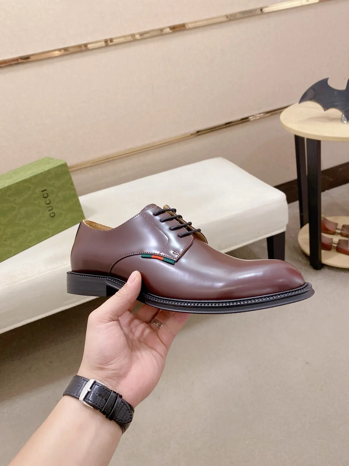 Gucci Style Leather Men's Shoes Lookbook Reference image 4