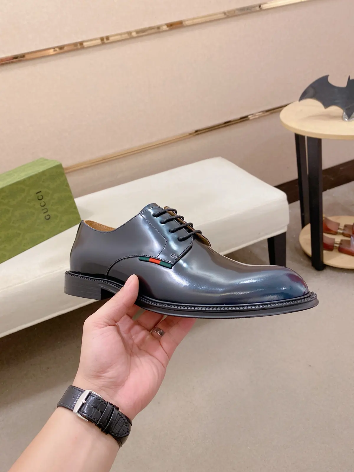 Gucci Style Leather Men's Shoes Lookbook Reference image 4