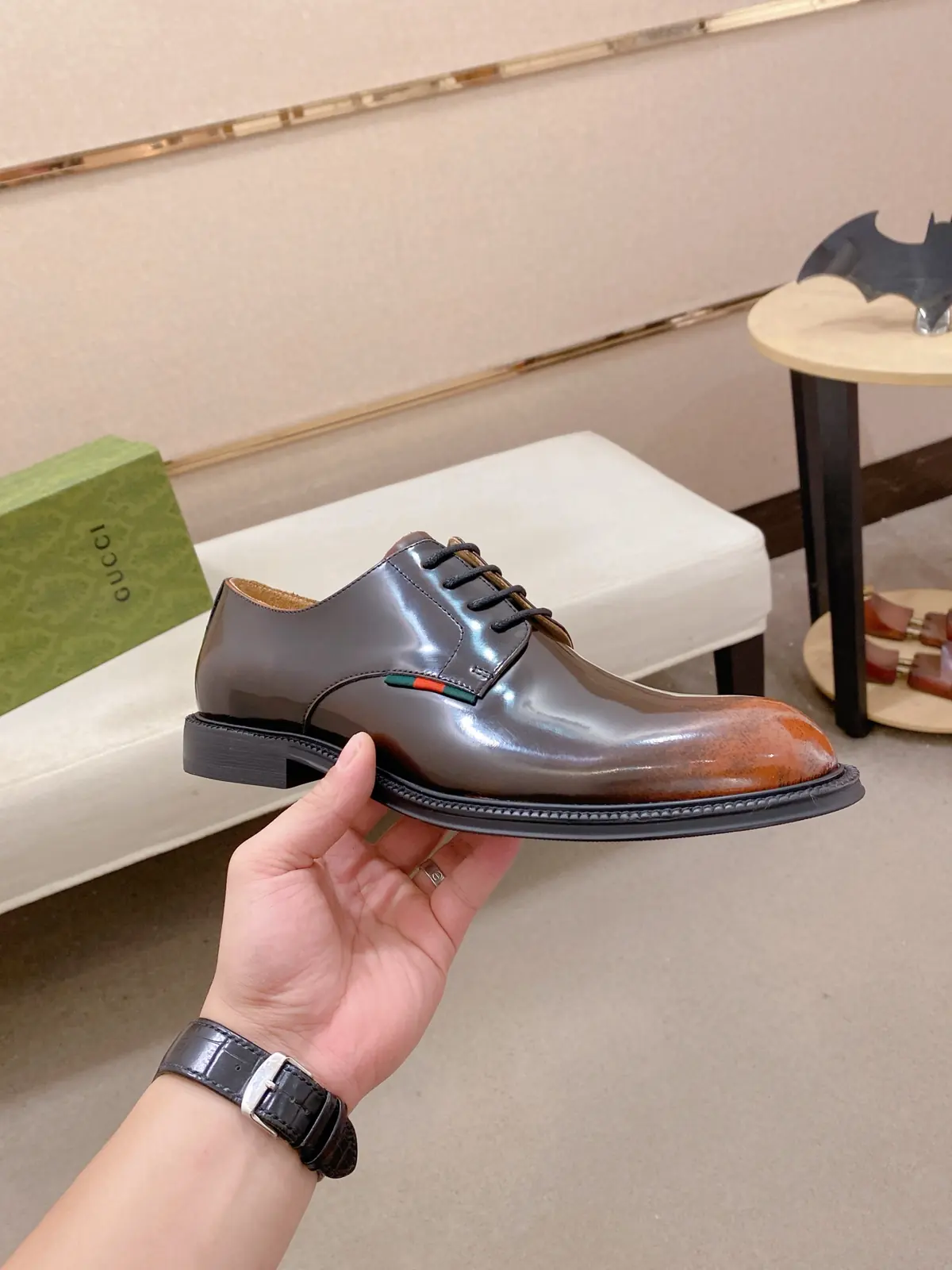 Gucci Style Leather Men's Shoes Lookbook Reference image 4