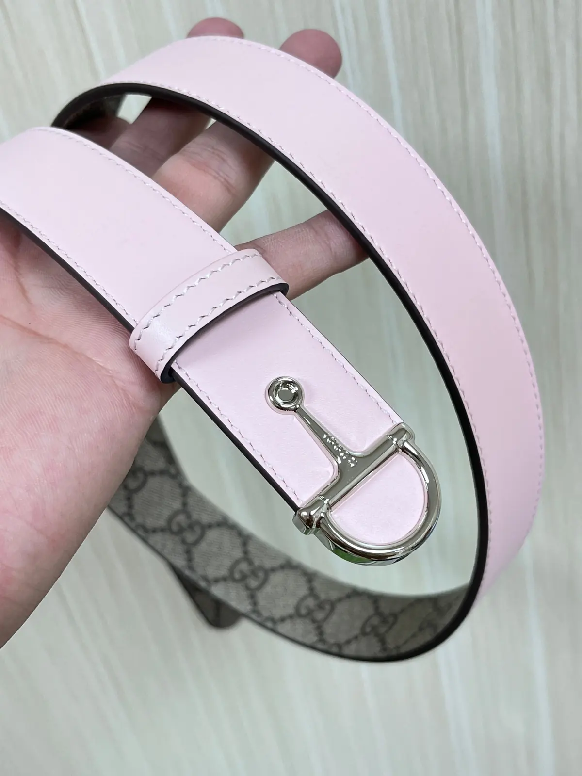 Gucci Style Pink Leather Women's Belts Lookbook Reference image 2
