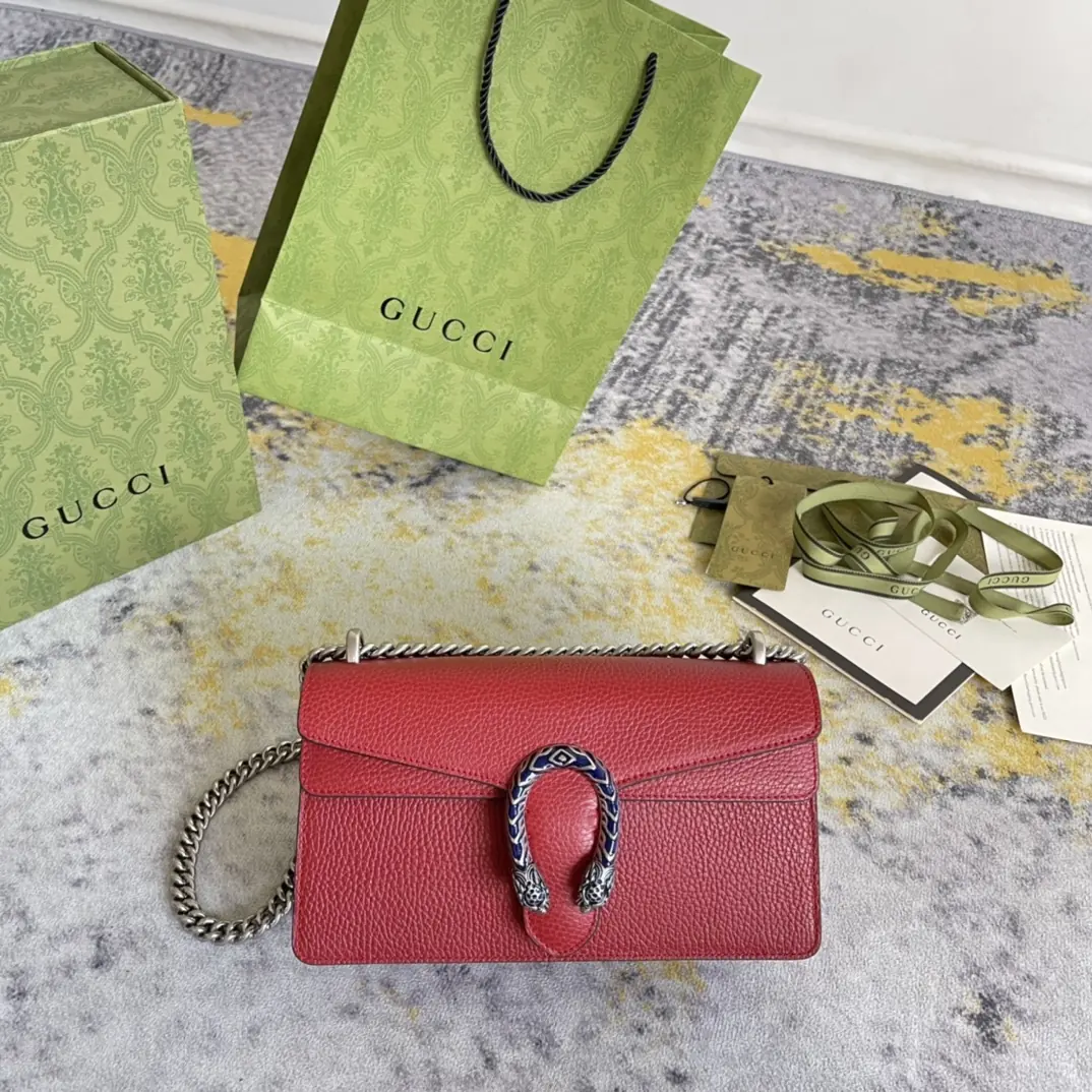 Gucci Style Red Leather Bag Lookbook Reference image 1