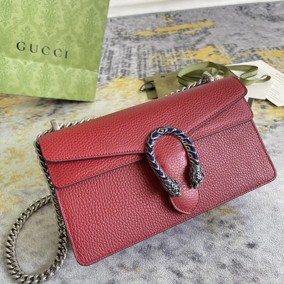 Gucci Style Red Leather Bag Lookbook Reference image 2