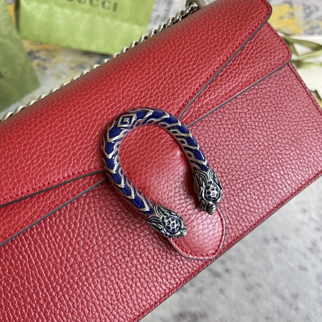 Gucci Style Red Leather Bag Lookbook Reference image 3