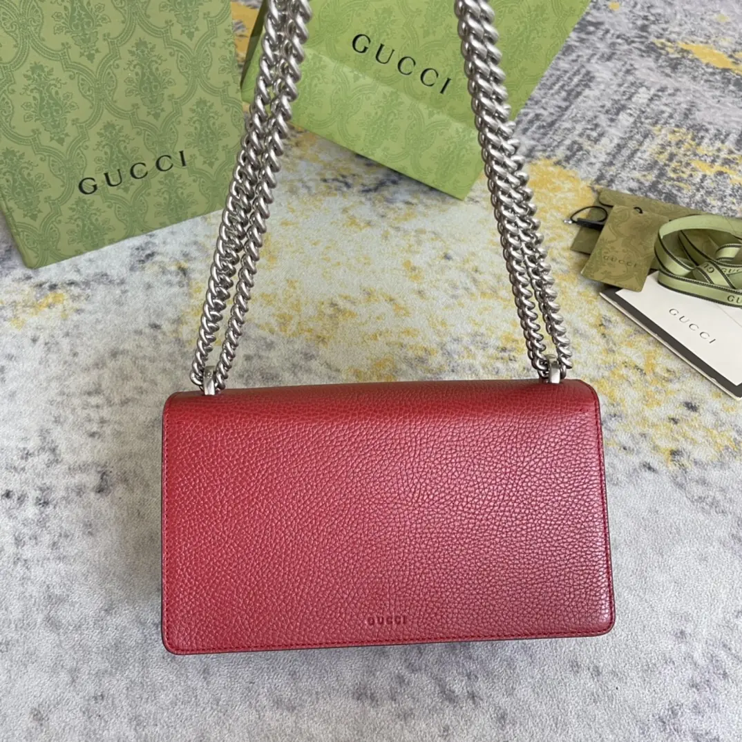 Gucci Style Red Leather Bag Lookbook Reference image 5
