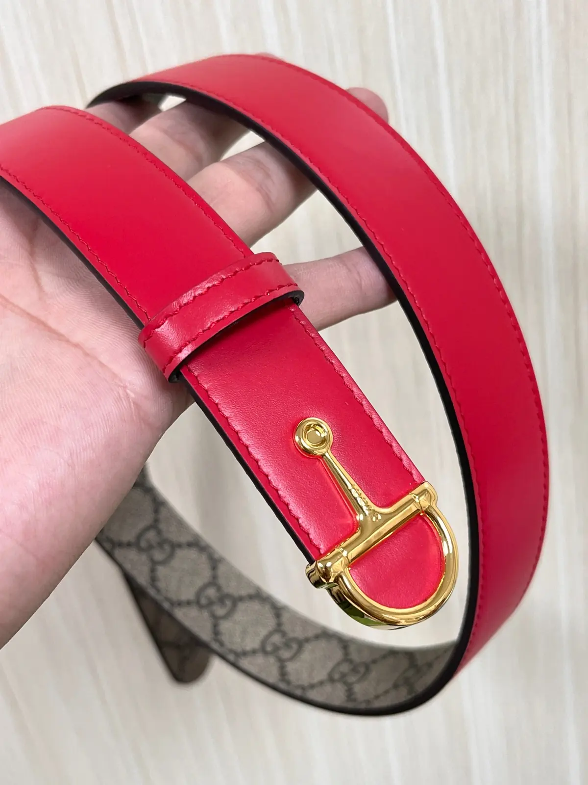 Gucci Style Red Leather Women's Belts Lookbook Reference image 4