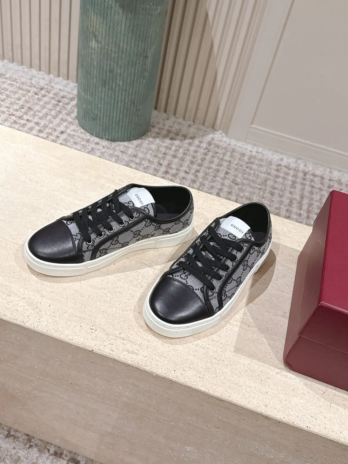 Gucci Style White Leather Women's Shoes Lookbook Reference image 3