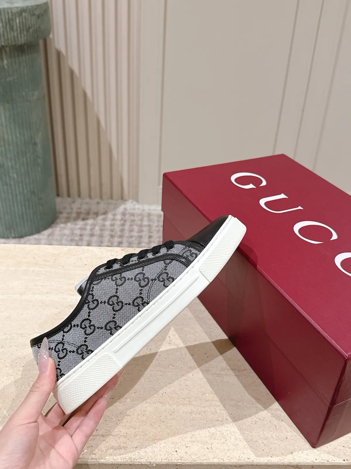 Gucci Style White Leather Women's Shoes Lookbook Reference image 5
