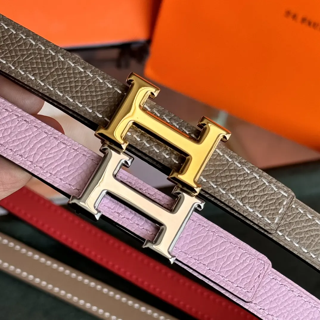 Hermes Style Beige Leather Women's Belts Lookbook Reference image 3