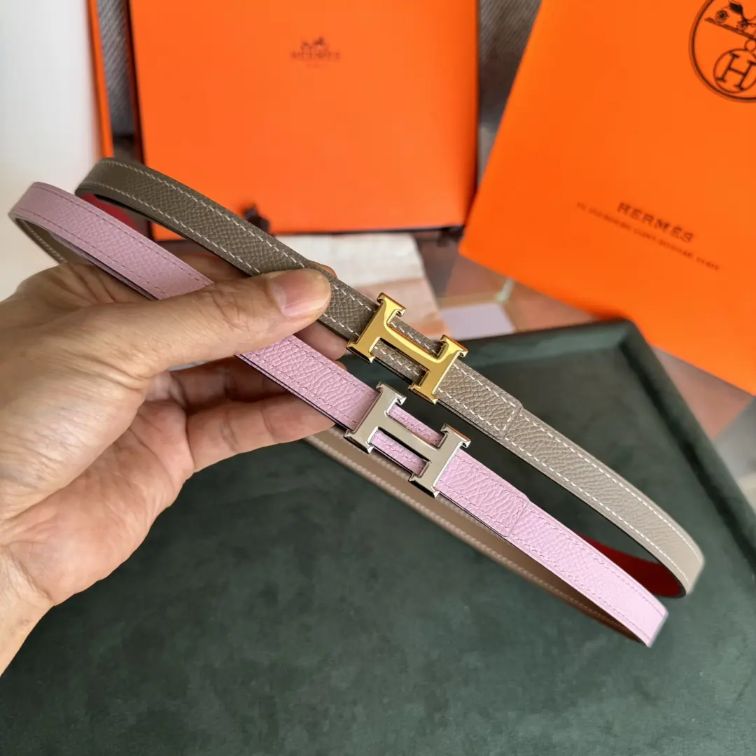 Hermes Style Beige Leather Women's Belts Lookbook Reference image 4