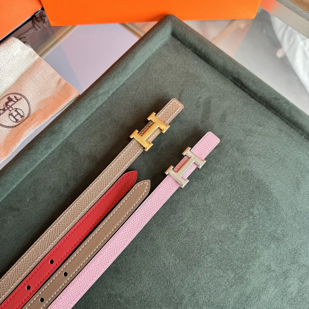 Hermes Style Beige Leather Women's Belts Lookbook Reference image 6