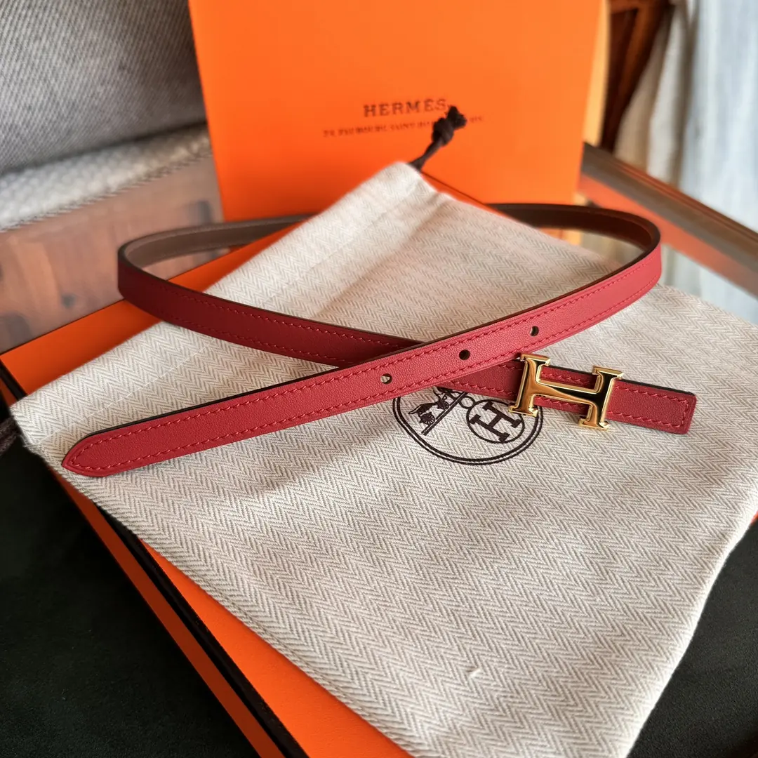 Hermes Style Beige Leather Women's Belts Lookbook Reference image 3