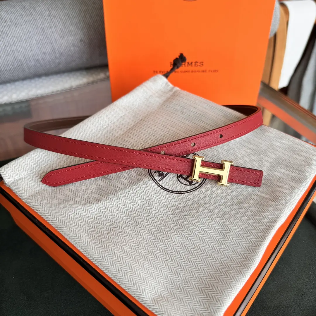 Hermes Style Beige Leather Women's Belts Lookbook Reference image 4
