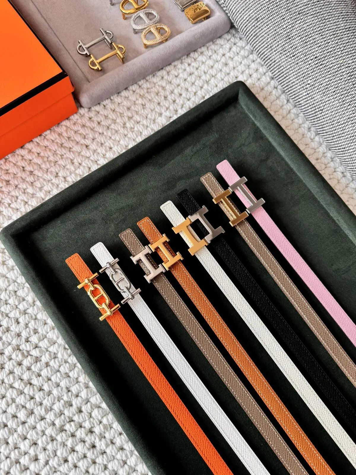 Hermes Style Beige Leather Women's Belts Lookbook Reference image 1