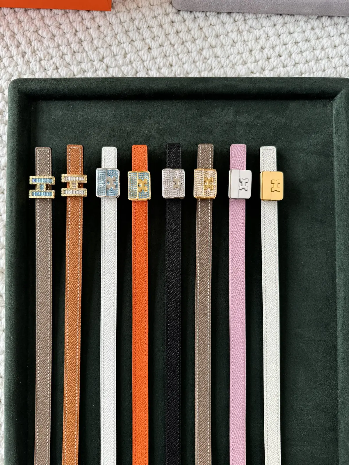 Hermes Style Beige Leather Women's Belts Lookbook Reference image 1