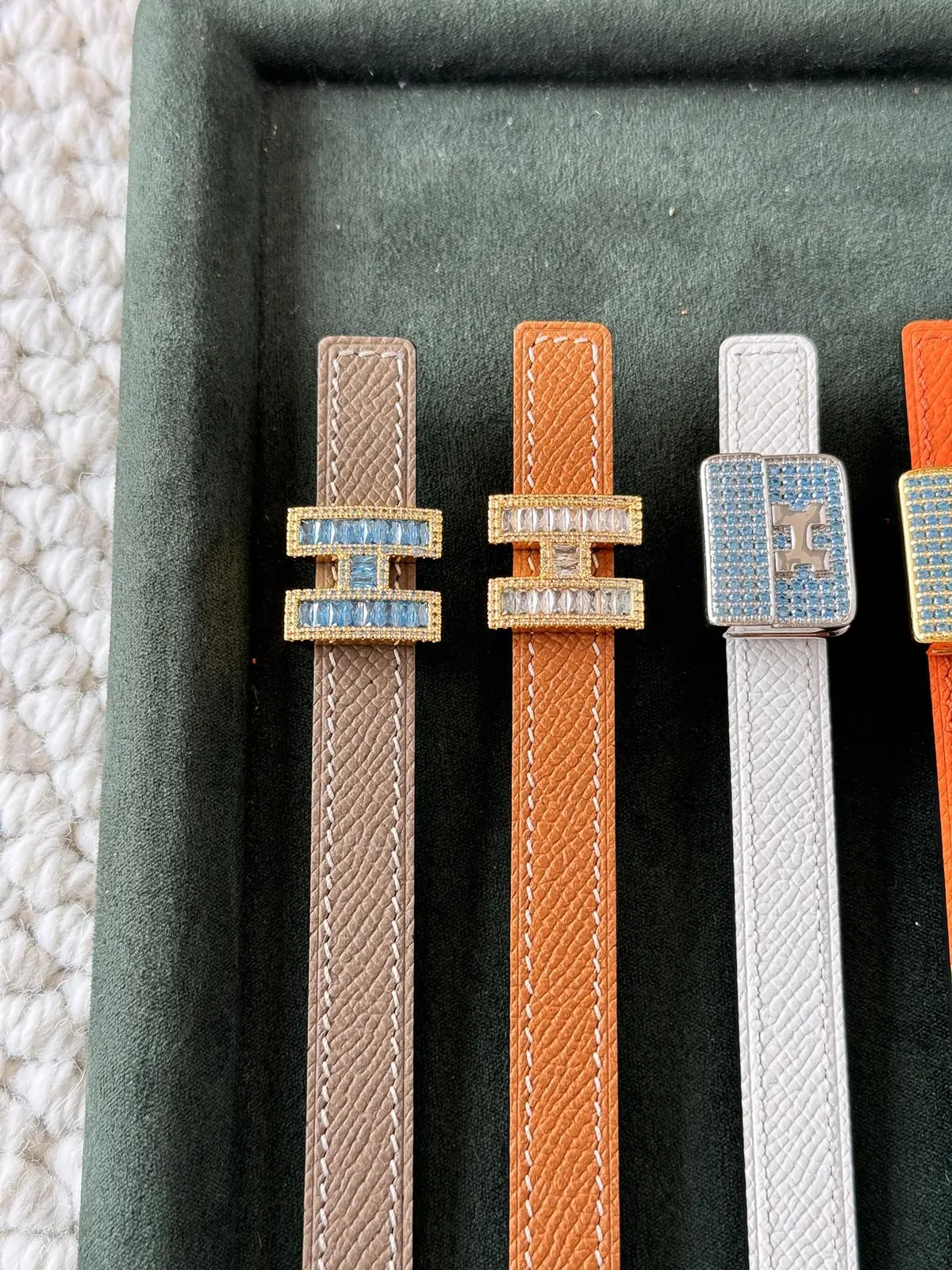 Hermes Style Beige Leather Women's Belts Lookbook Reference image 2