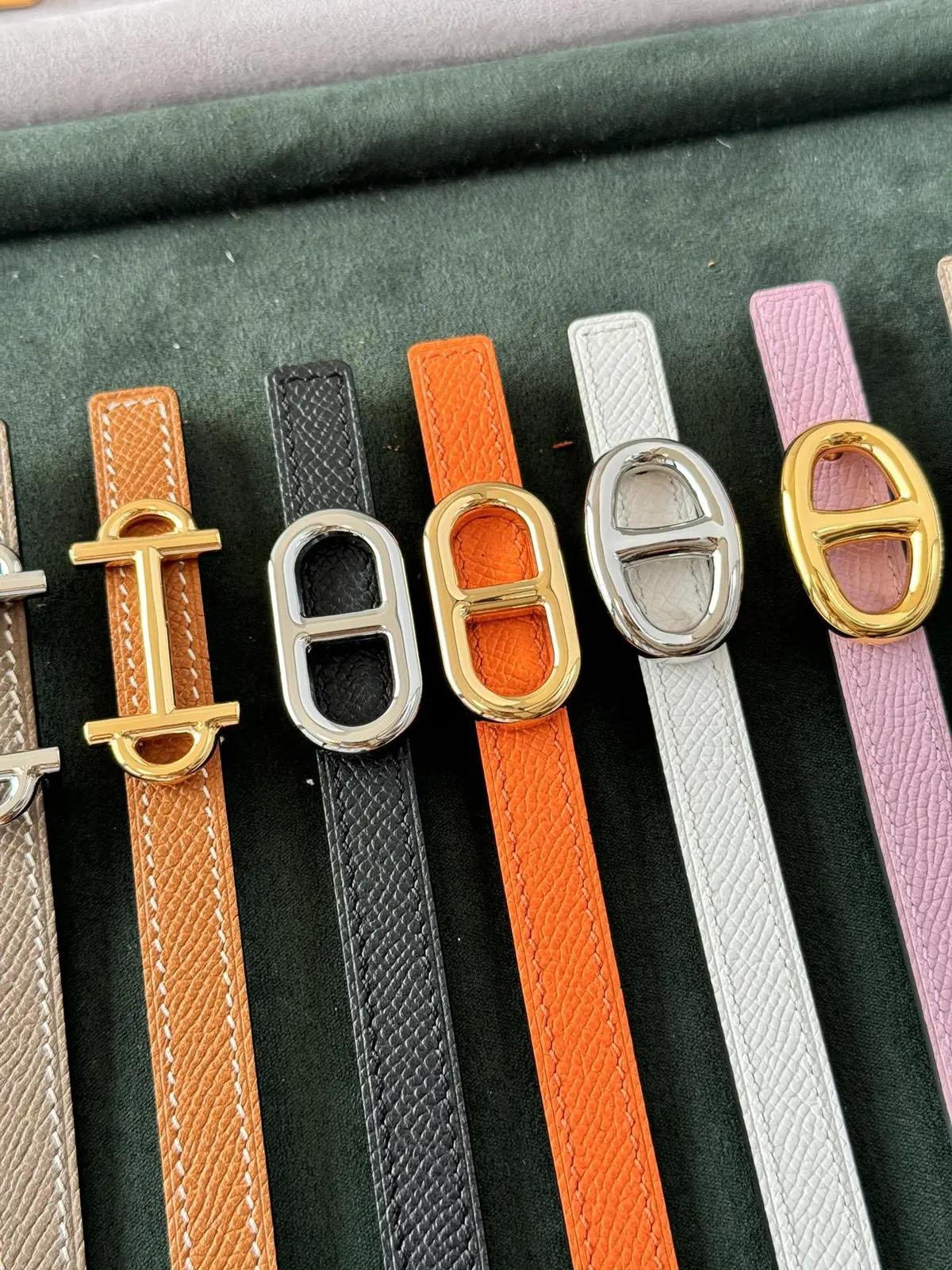 Hermes Style Beige Leather Women's Belts Lookbook Reference image 5