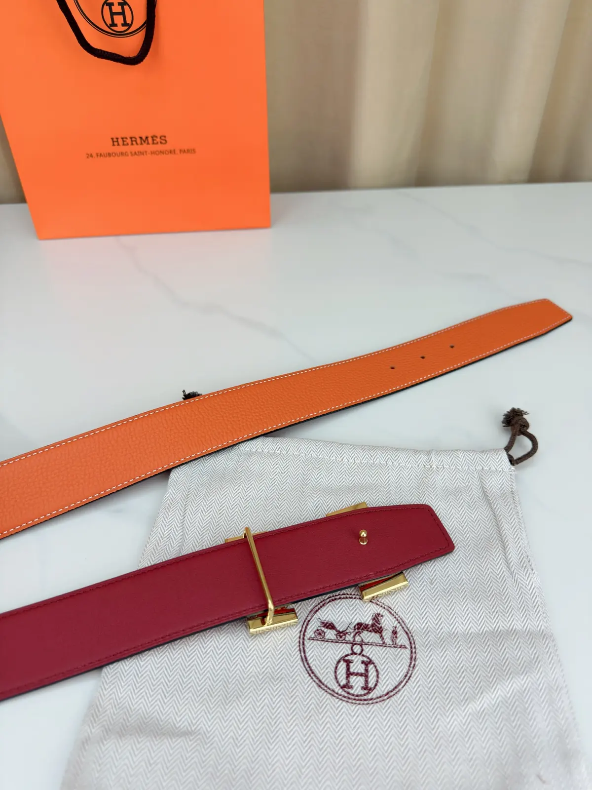Hermes Style Black Leather Men's Belt Lookbook Reference image 4