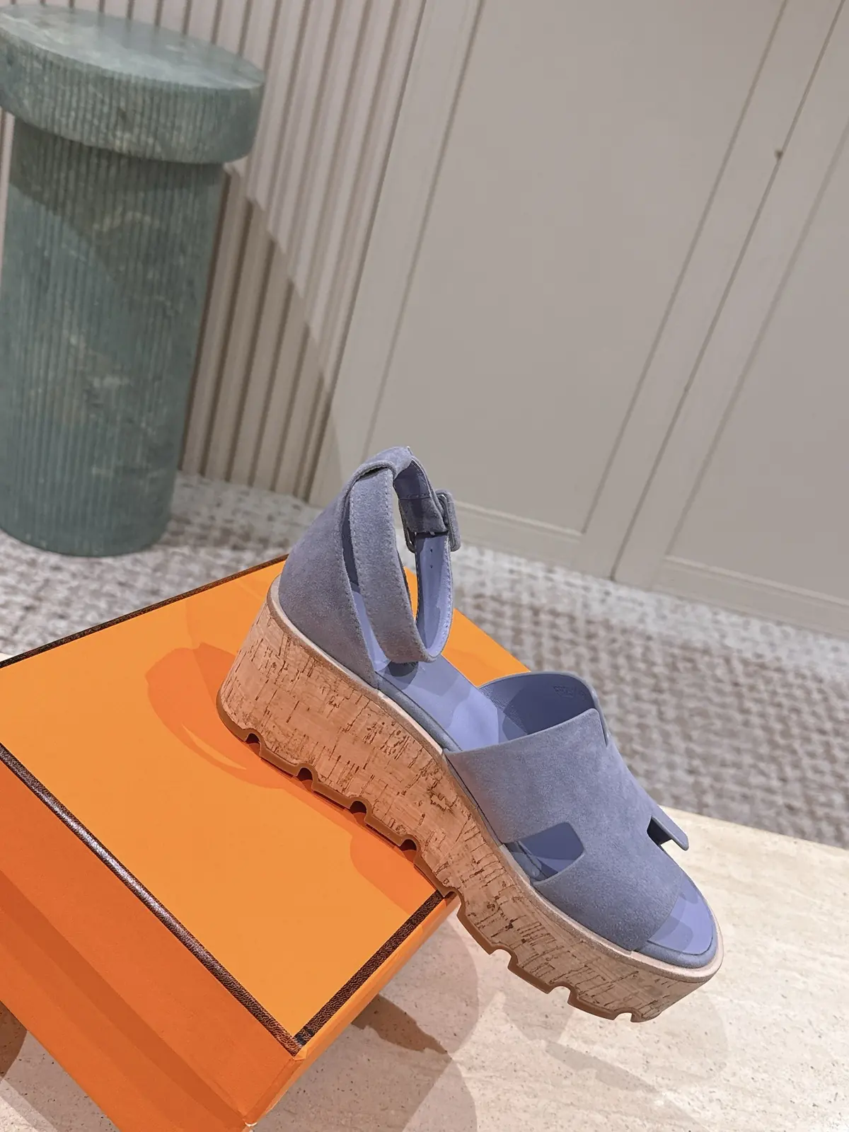 Hermes Style Gold Leather Women's Shoes Lookbook Reference image 4