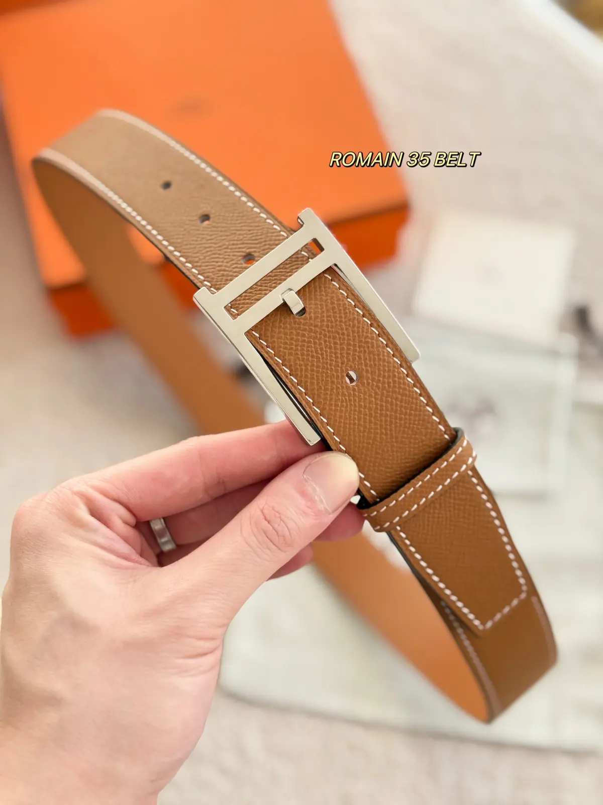 Hermes Style Leather Men's Belts Lookbook Reference image 1